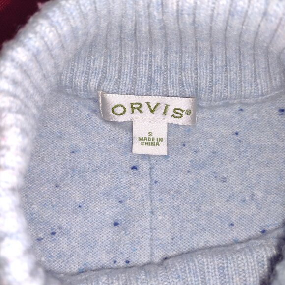 Women’s Light Blue Orvis Cashmere Sweater – Style #2MPF– Size Small - Picture 4 of 13